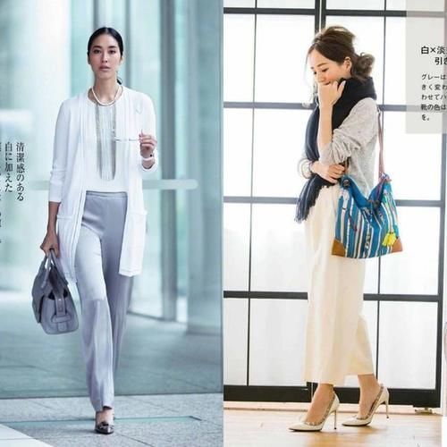 白色 秋天穿“白色+灰色”很简约,但要学会搭配才更高级!