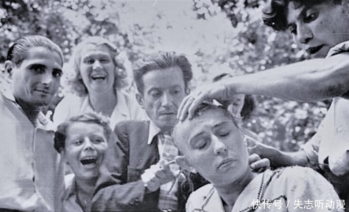 游街|罕见二战老照片:对于通敌的法国女人,遭清算剃光头发游街!