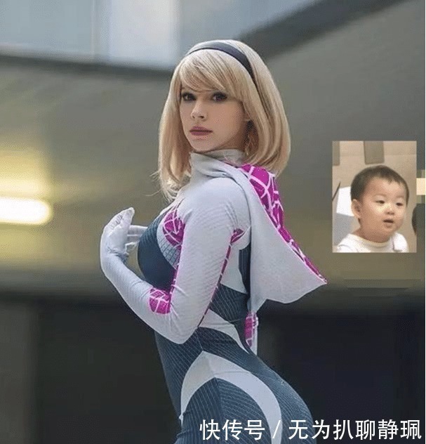 小姐姐cos|小姐姐COS“蜘蛛侠”,摘下头套后颜值无可挑剔,还撞脸泰勒