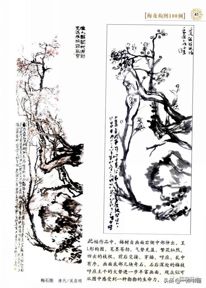 梅花构图100例（2）