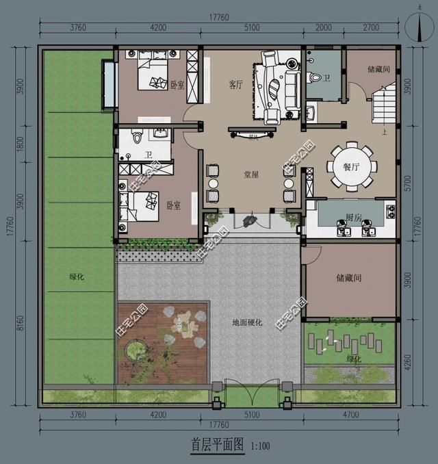 占地面积|农村建房就该是中式，6套适合老百姓自建的中式合院，秒杀洋别墅