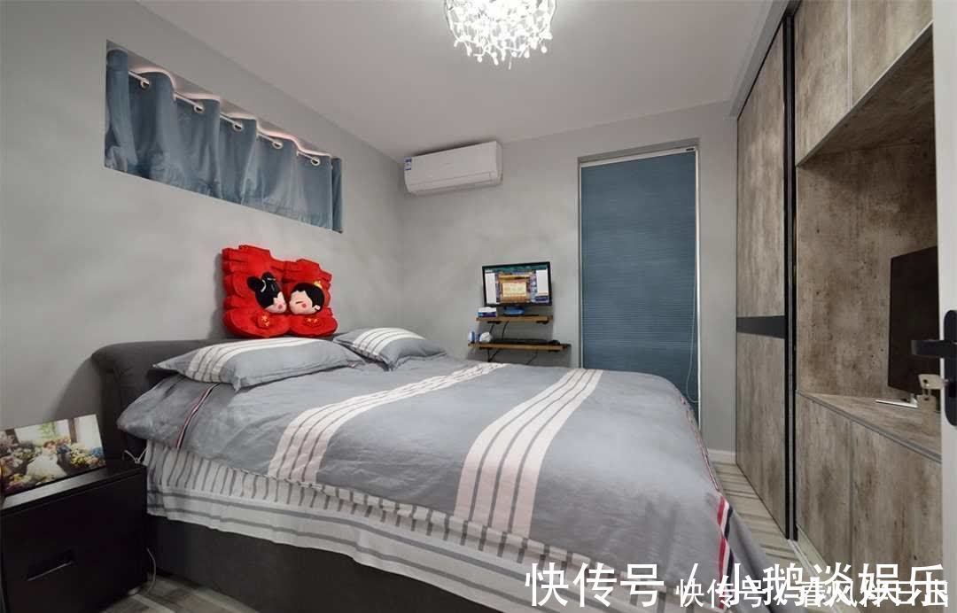 婚房|小夫妻20万打造48㎡婚房,卧室隔出次卧,客餐厨空间共用,牛!