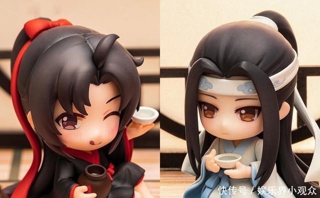 《魔道祖师》忘羡手办来了,有三款精致配件,很适合放在书房!