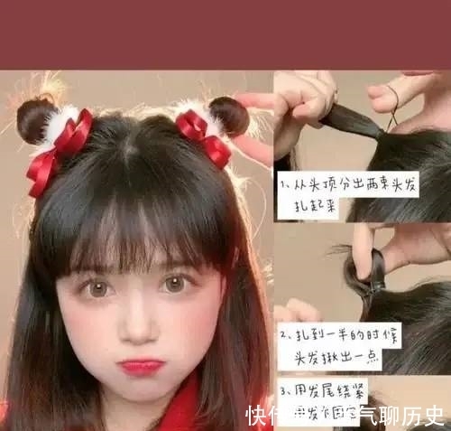 头发 新年发型来啦，六款短发扎发教程！