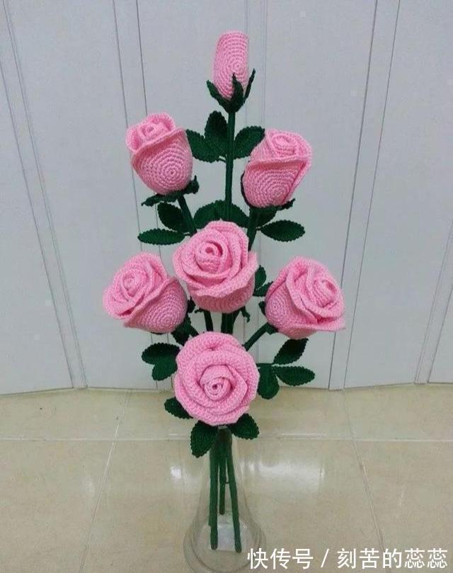 花瓣|钩针玫瑰花,这么漂亮的花,都是一针一线钩出来的!附图解教程