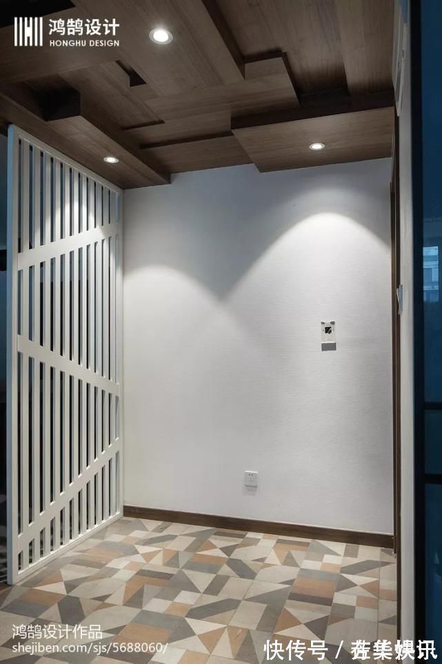 净色|玄关是家的门面,原来地砖也可以铺得这么美~