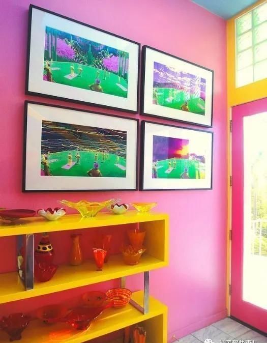 色彩|美国艺术家把自家改造成彩虹屋这色彩,意外的辣眼好看啊