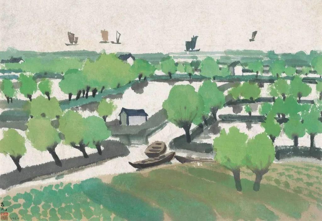 水彩|他被徐悲鸿称为“中国艺术界卓绝天才”,融入水墨意境的水彩,太美好了!