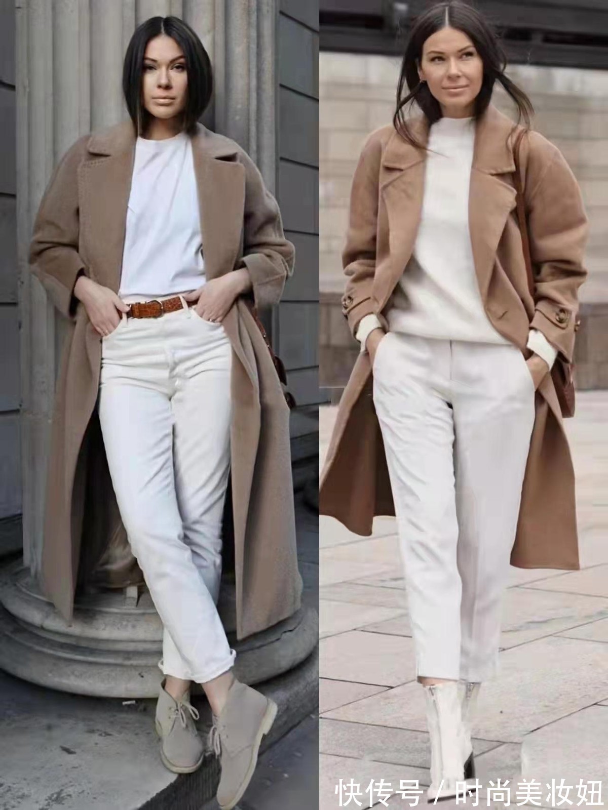 版型 40岁中年女人的大衣就该这样穿,简单高级又显气质,照穿就对了