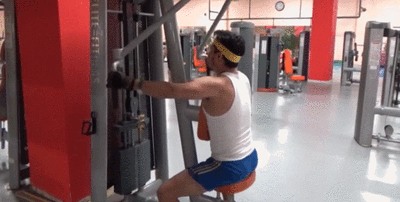 器械|对器械反向飞鸟的易错点进行分析,完成标准的器械反向飞鸟动作