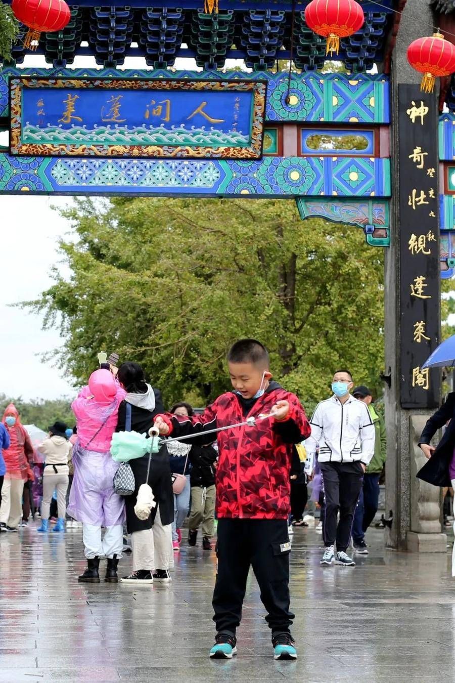 景区|天青色等烟雨，蓬莱阁景区宛如一幅唯美飘逸的水墨画