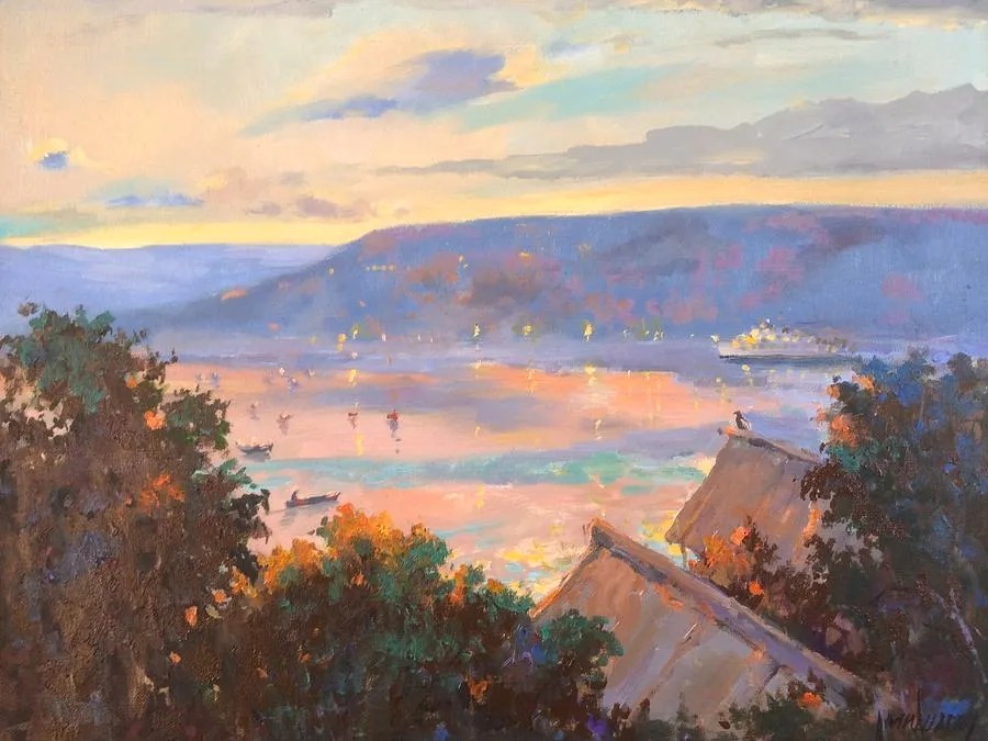 米沙金!俄罗斯画家米沙金的风景油画,美的不要不要的!