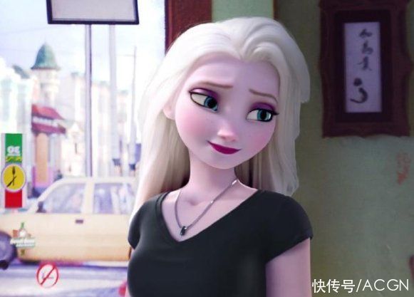 旗袍|同人大佬帮艾莎女王“买衣服”啦，旗袍JK汉服都给她安排上