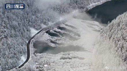 雪景|新鲜出炉！九寨沟立冬雪景定妆照