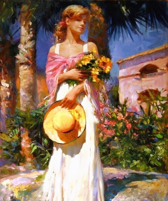 俄罗斯!人体艺术——俄罗斯画家人体油画中的美女娇艳如花