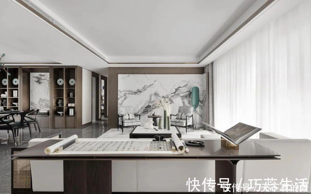 骑士精神|越来越多人装修选择中式风，像她的165㎡之家，入户就是诗意