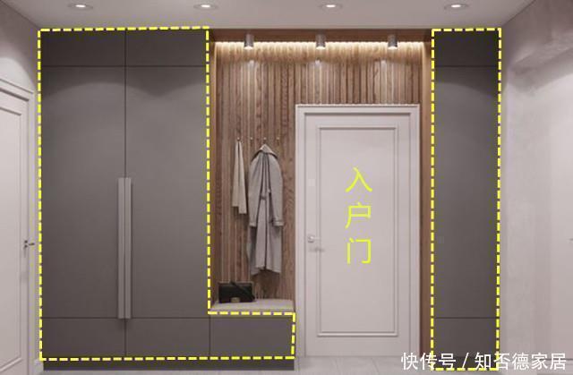 户型|我承认邻居比我聪明，没有玄关，围着入户门打一圈玄关柜，真好用