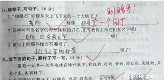 语文|一位小学生语文考了95.5，看到错题老爸追着打，老师下手别太重！