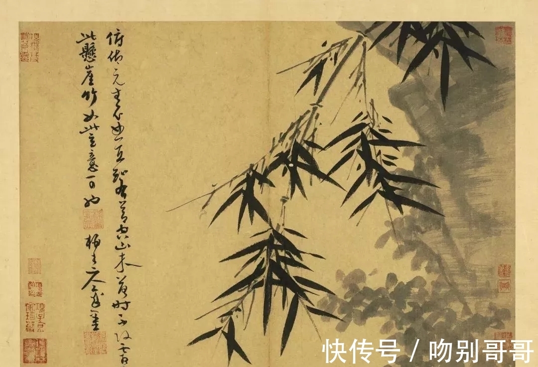 画竹!吴镇画竹,超凡脱俗!