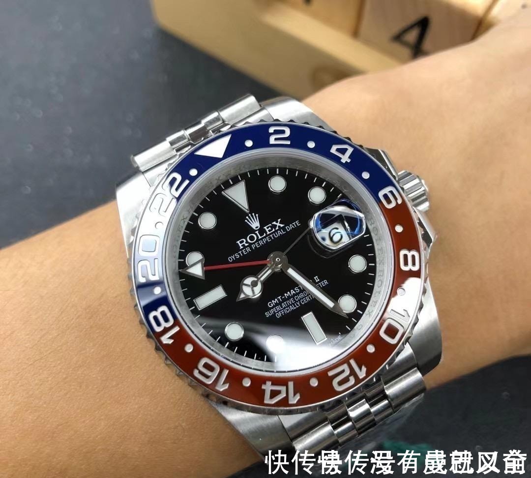 格林尼治 V米厂劳力士格林尼治可乐圈复刻表外观做工会一眼假吗?