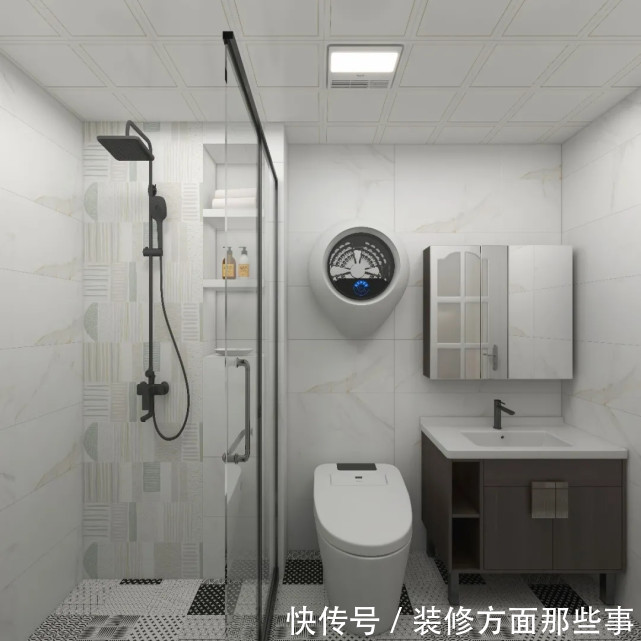 客厅|150平现代风嵌入式的通顶电视柜，增加储物空间，还可做书架