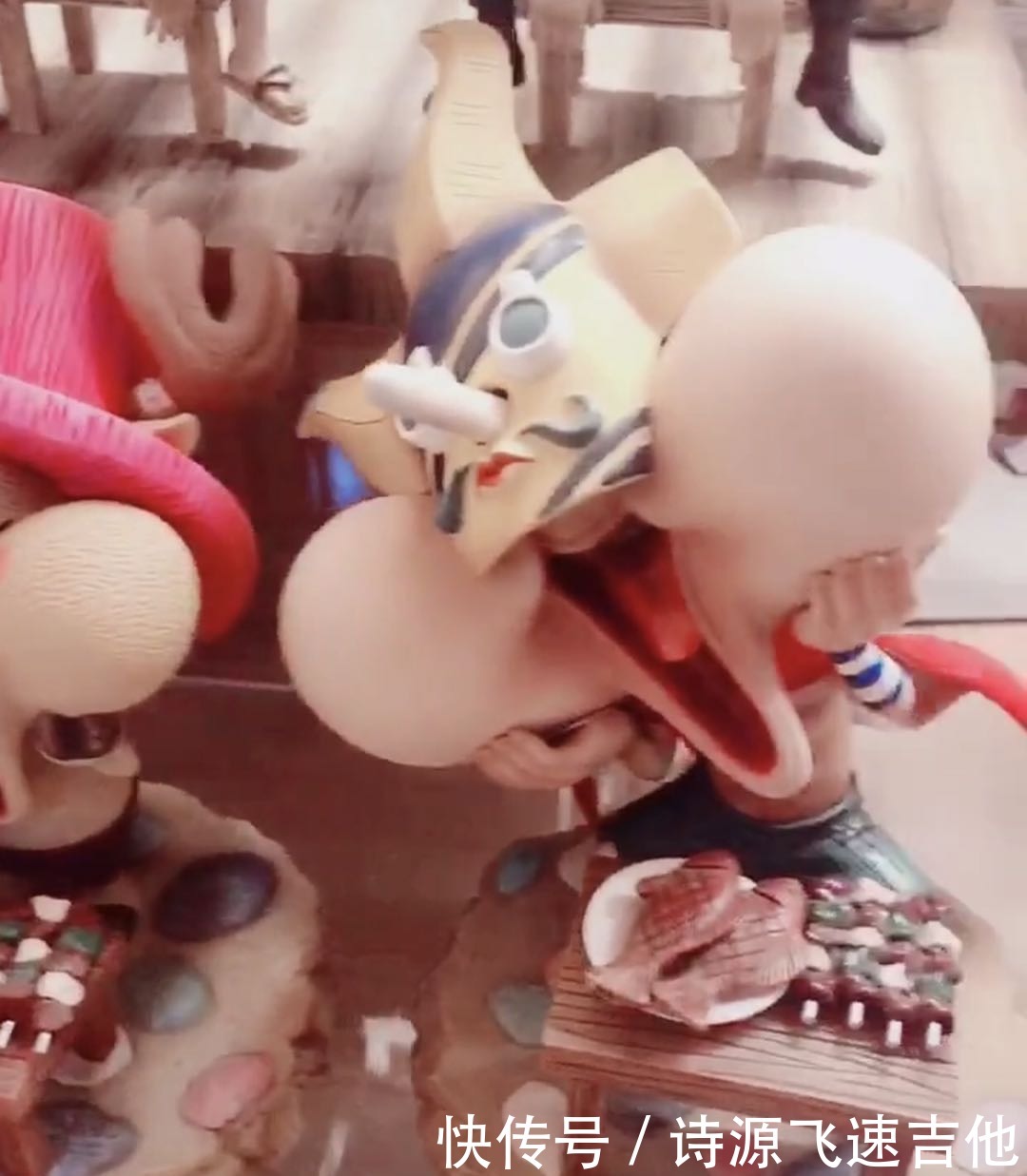 烏索普|海賊王路飛惡搞萌版手辦,被娜美揍那個表情都做出來了