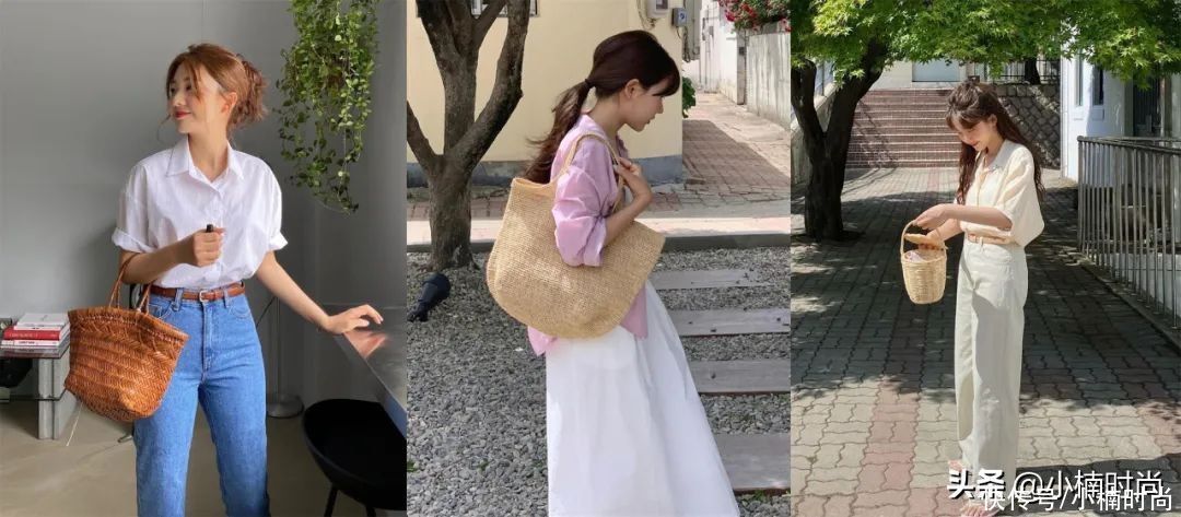 草编包|把夏日穿上身!夏季经典草编单品搭配造型推荐,做个清新美少女