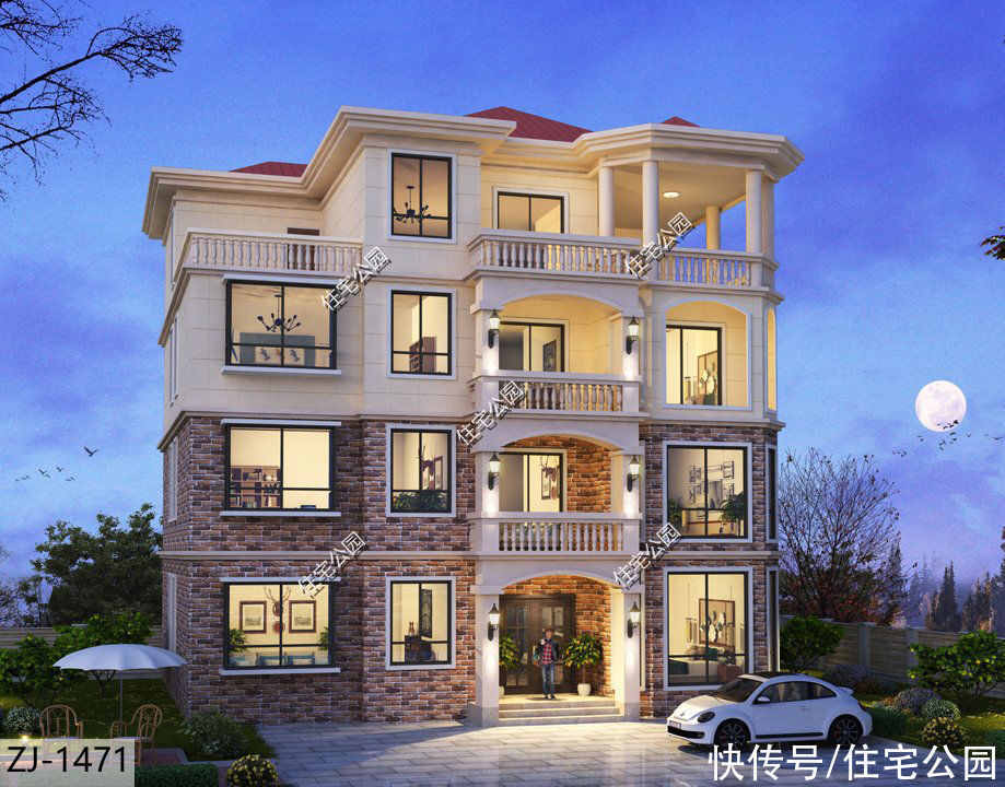 建筑面积|谁说农村建房不能盖4层?10套4层别墅推荐,第3套漂亮到没话说