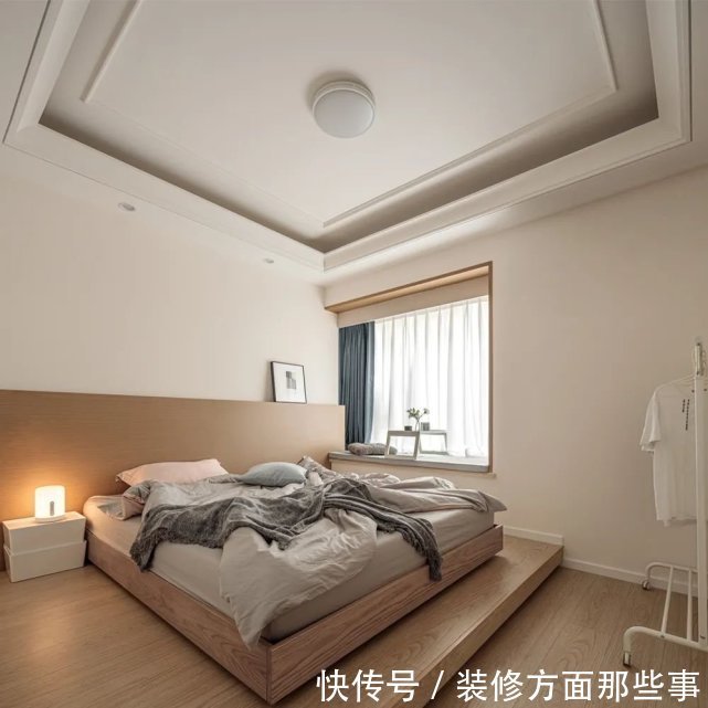 现代|现代简约三居室,超爱的地台式榻榻米卧室!