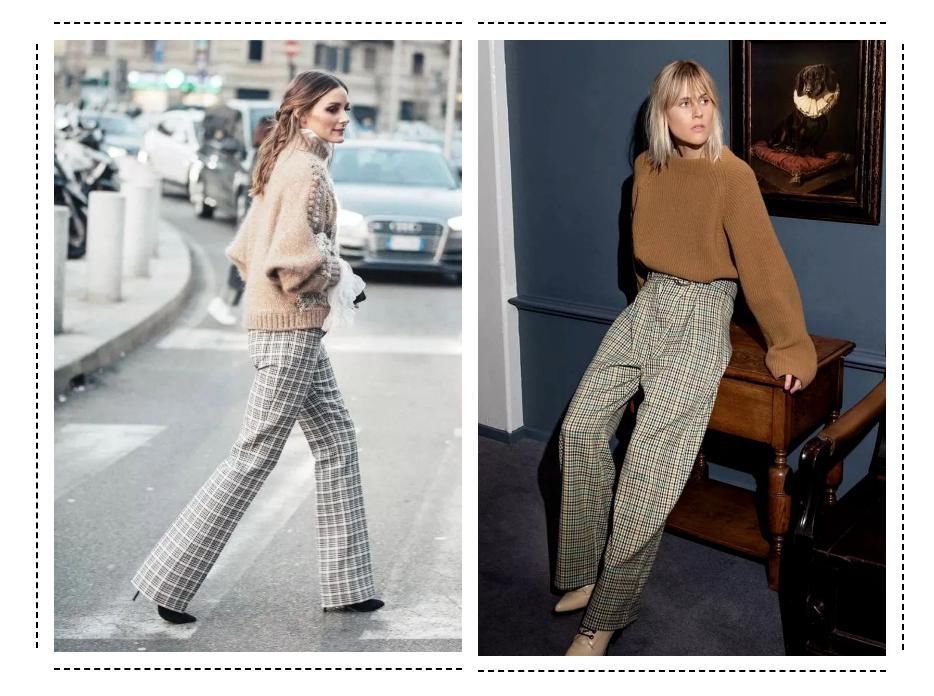 大毛衣+阔腿裤,才是秋冬最慵懒时髦的打开方式