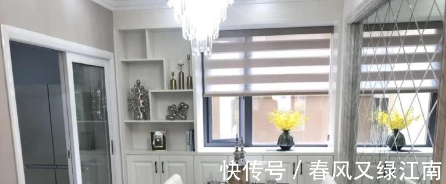 主卧室|晒晒108㎡奢华三居室,一进门就被玄关吸引了,餐厅的效果也不赖!