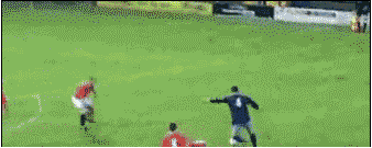 |搞笑GIF趣图哥们，最后那一蹲，配合的太好了！