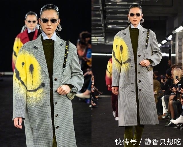 时髦|刘雯惊艳了!无眉妆配喷绘大衣也不丑,见到过的最高级的另类时髦