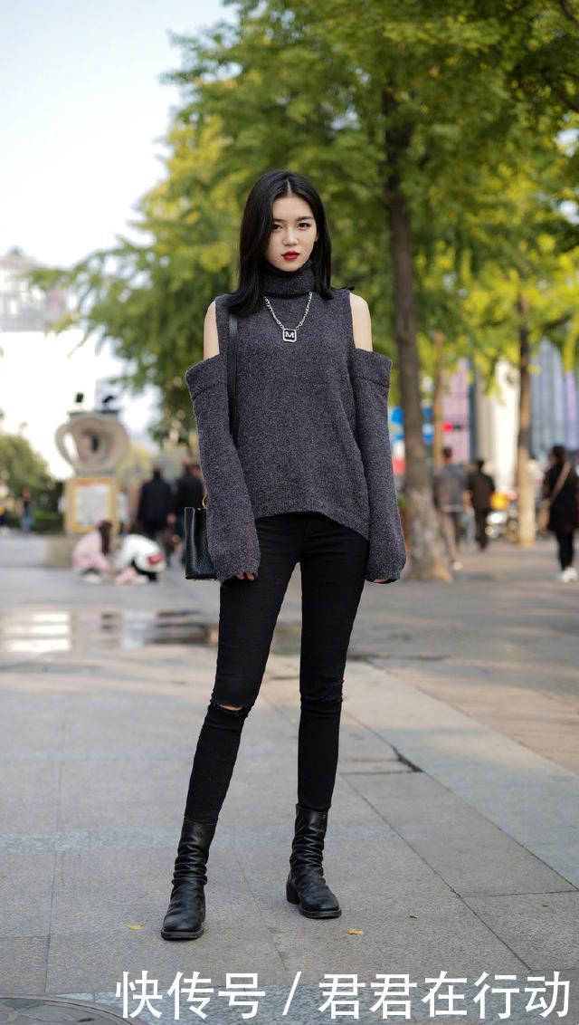 拒绝|冬季穿搭拒绝平庸,实用的“毛衣+长裤”学起来,基础款也很时髦