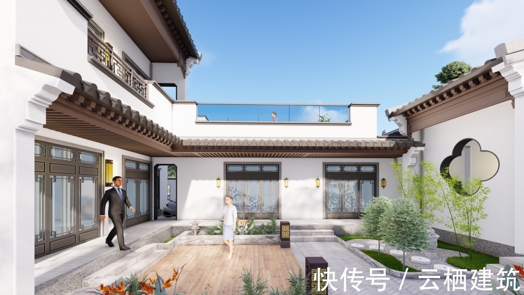 娱乐室|安徽二层中式合院,15.6m×25.7m