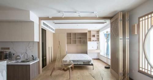 原木|75㎡小两居，爆改经典日式风，砸掉两堵墙多出一间多功能房！