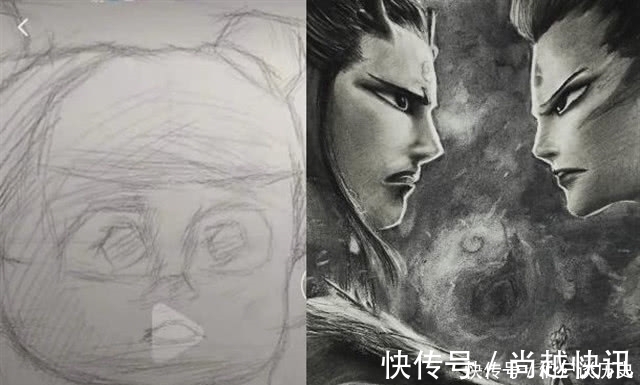 哪吒之魔童降世&美术生笔下的敖丙和哪吒是这个样子的!看完网友:这是cp粉头吧