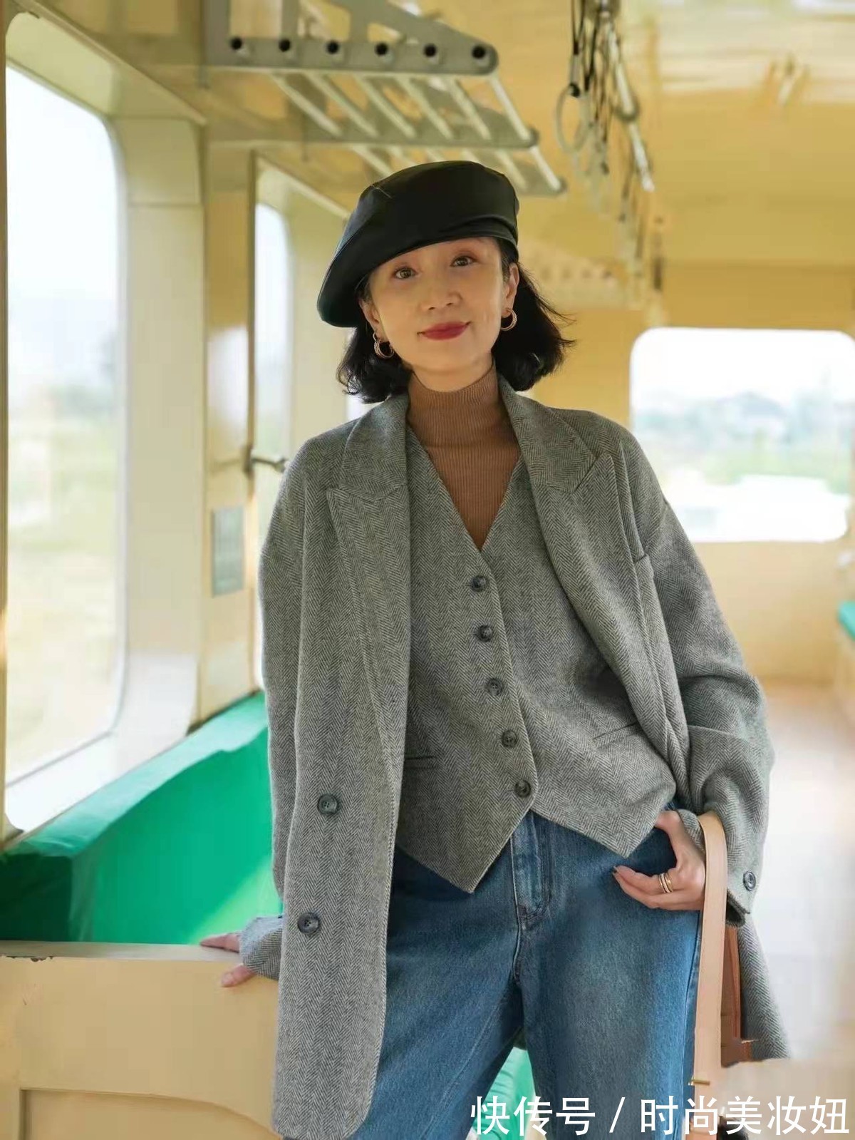 穿搭|冬天大衣不用买太多,三木妈妈教你一衣多穿,每套都高级洋气