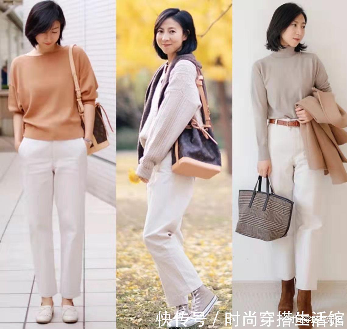 针织衫|突然发现针织衫又火起来了,秋天这样穿不仅百搭,还很提气质