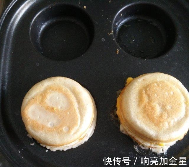 泡打粉|鸡蛋汉堡,宣软咸香,当小吃做早点都可以!