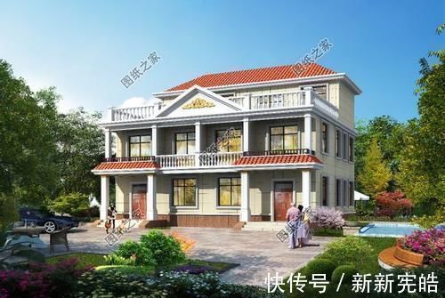 效果图|农村双拼兄弟房别墅设计图纸，推荐三款，兄弟姐妹都可以建