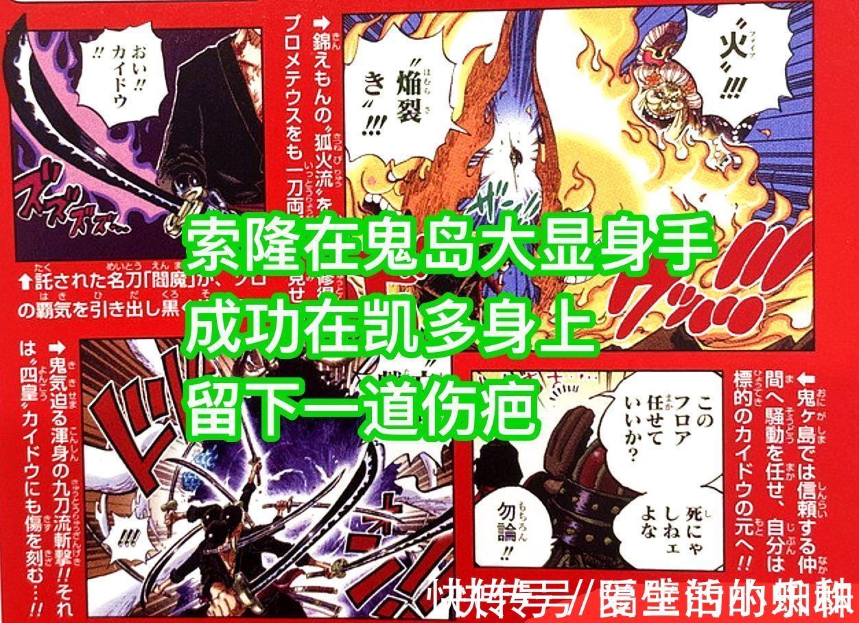 凯多|海贼王情报:索隆获“驱鬼师”身份,击败烬、斩杀大蛇是他的任务