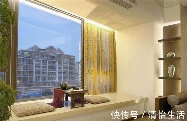 喝茶|卧室阳台装飘窗这是最没用的设计,现在流行设计成实用的组合桌