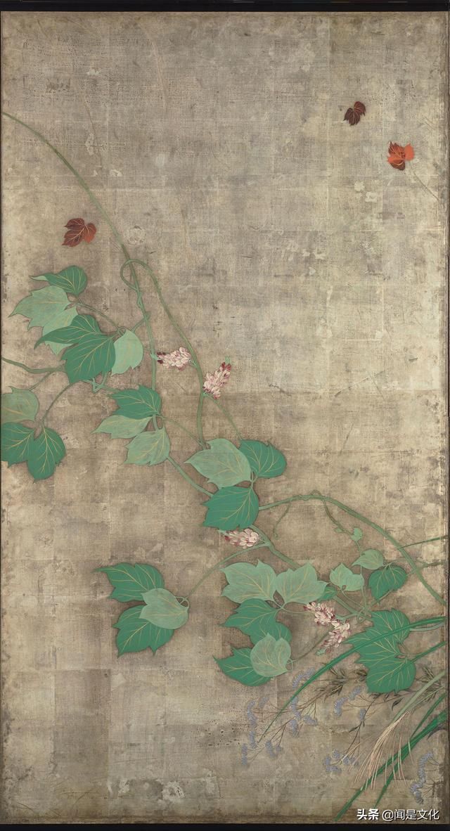 清新审美风,来自生活基础加宫廷艺术|荆村论画| 夏秋草图屏风