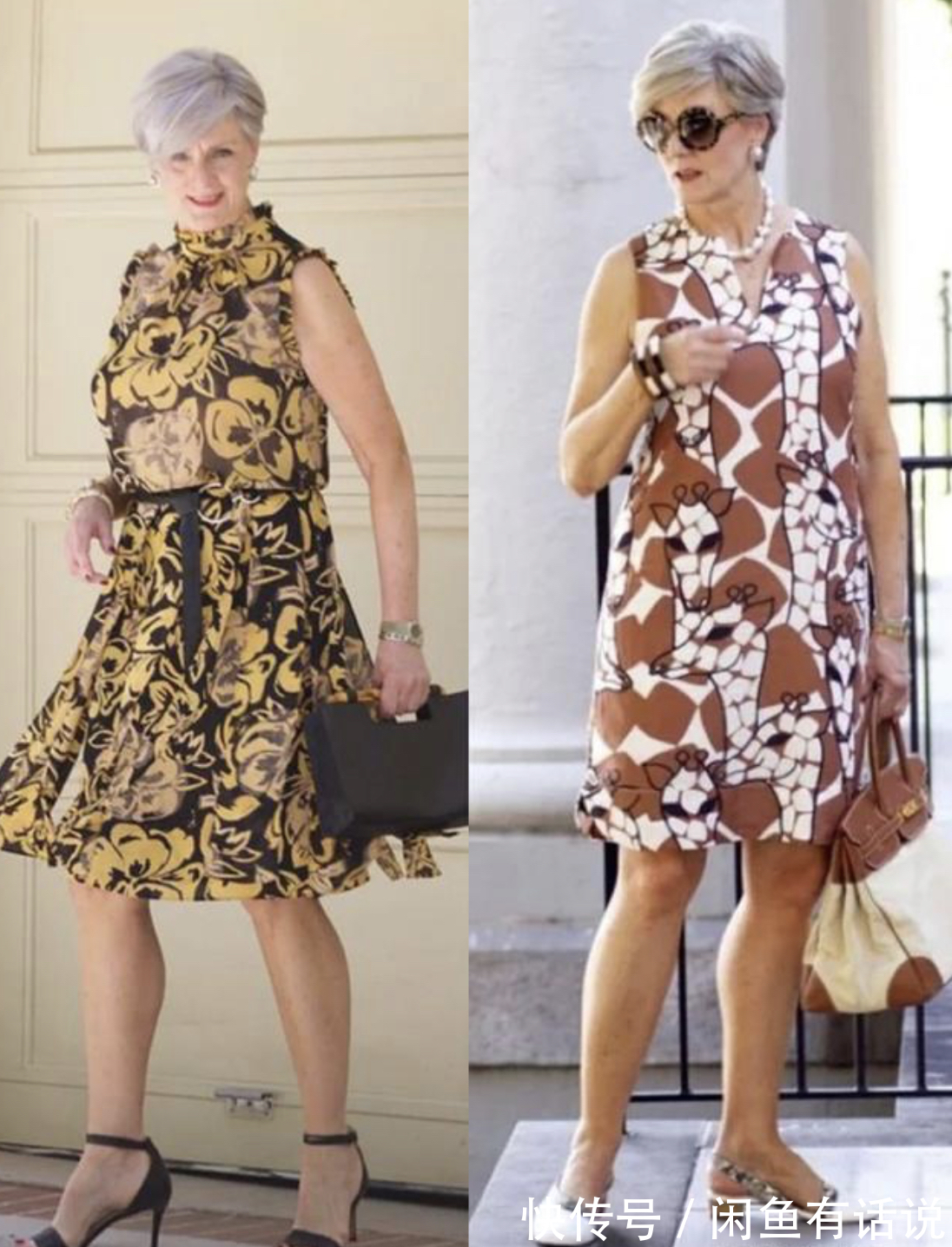 奶奶|年纪大还长得胖!63岁胖奶奶却穿得时髦又有气质,满头白发也优雅