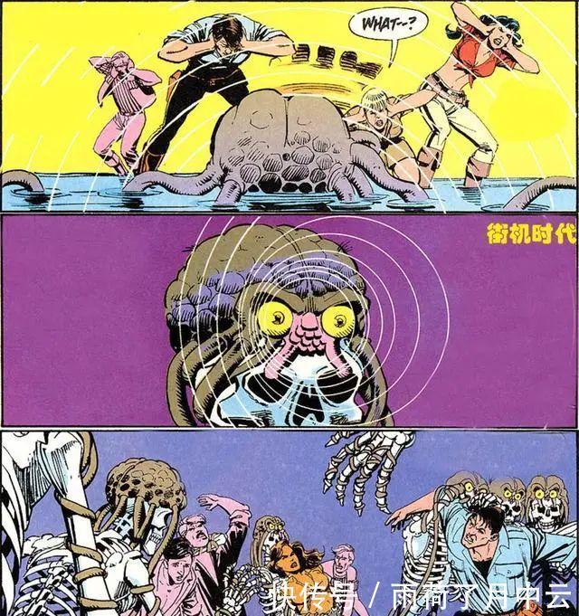 离奇|街机游戏《恐龙快打》最离奇的漫画剧情,杰克被怪物注射了寄生体!