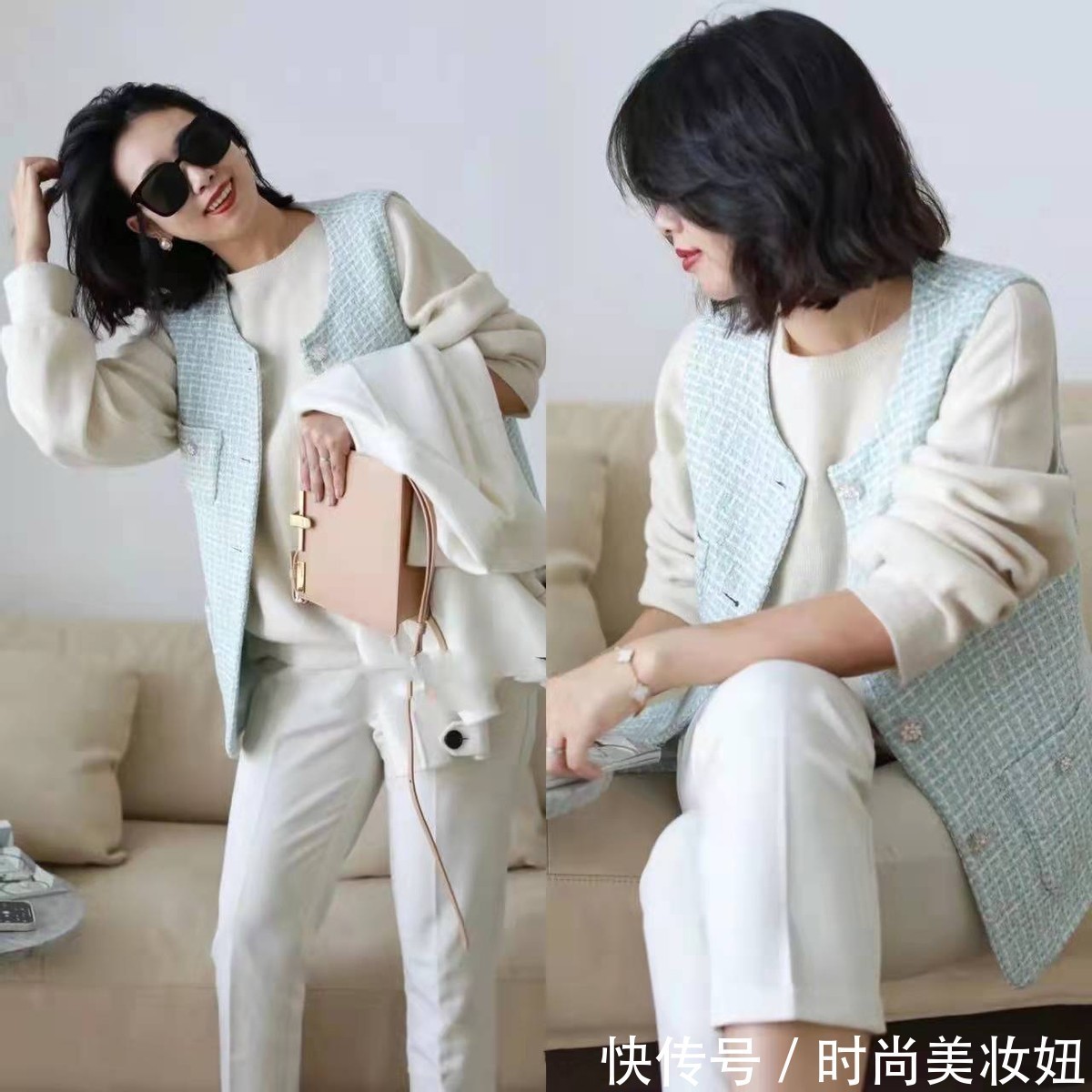 半身裙 她才是“微胖女生”的穿衣榜样,不用刻意打扮,也美得优雅高级