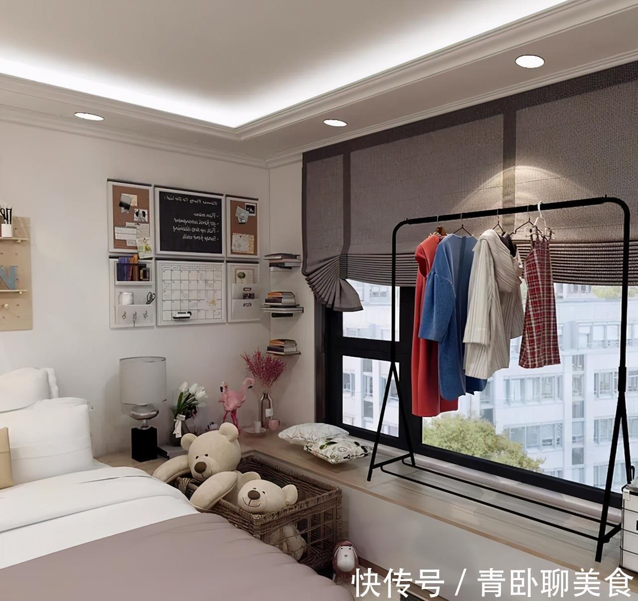 收纳|女孩的36㎡一居,开放式卧室功能强大,合并客餐厅和书房,真完美