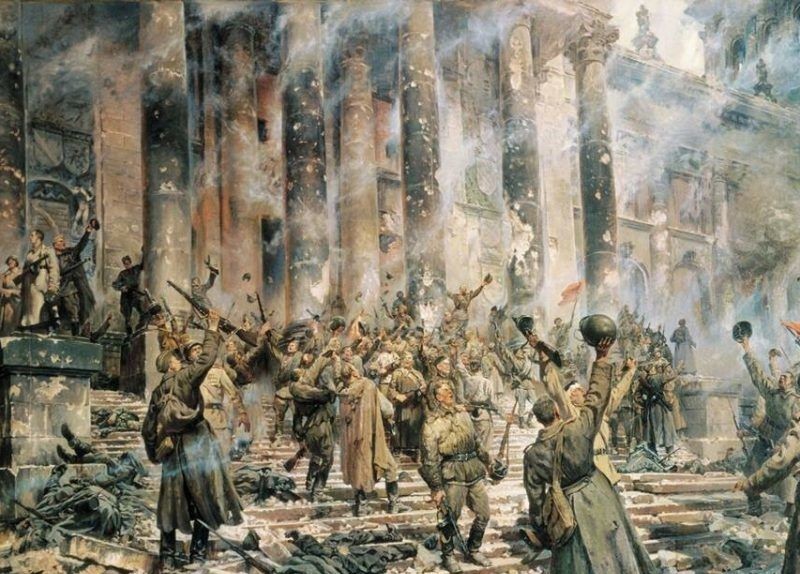 苏联|卫国战争历程如何?8张油画,苏联艺术家告诉你