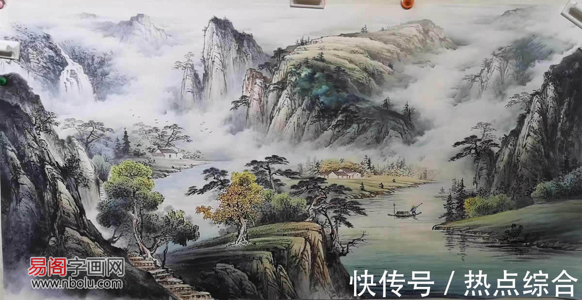 杨天佑@梁海波:师法自然,创造灵动彩墨山水